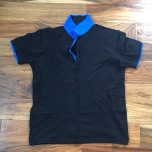 Zara Contrast Tipped Polo with zip collar.